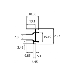С640/30L 6м. Профиль стыковочный (120 м/п в уп.)